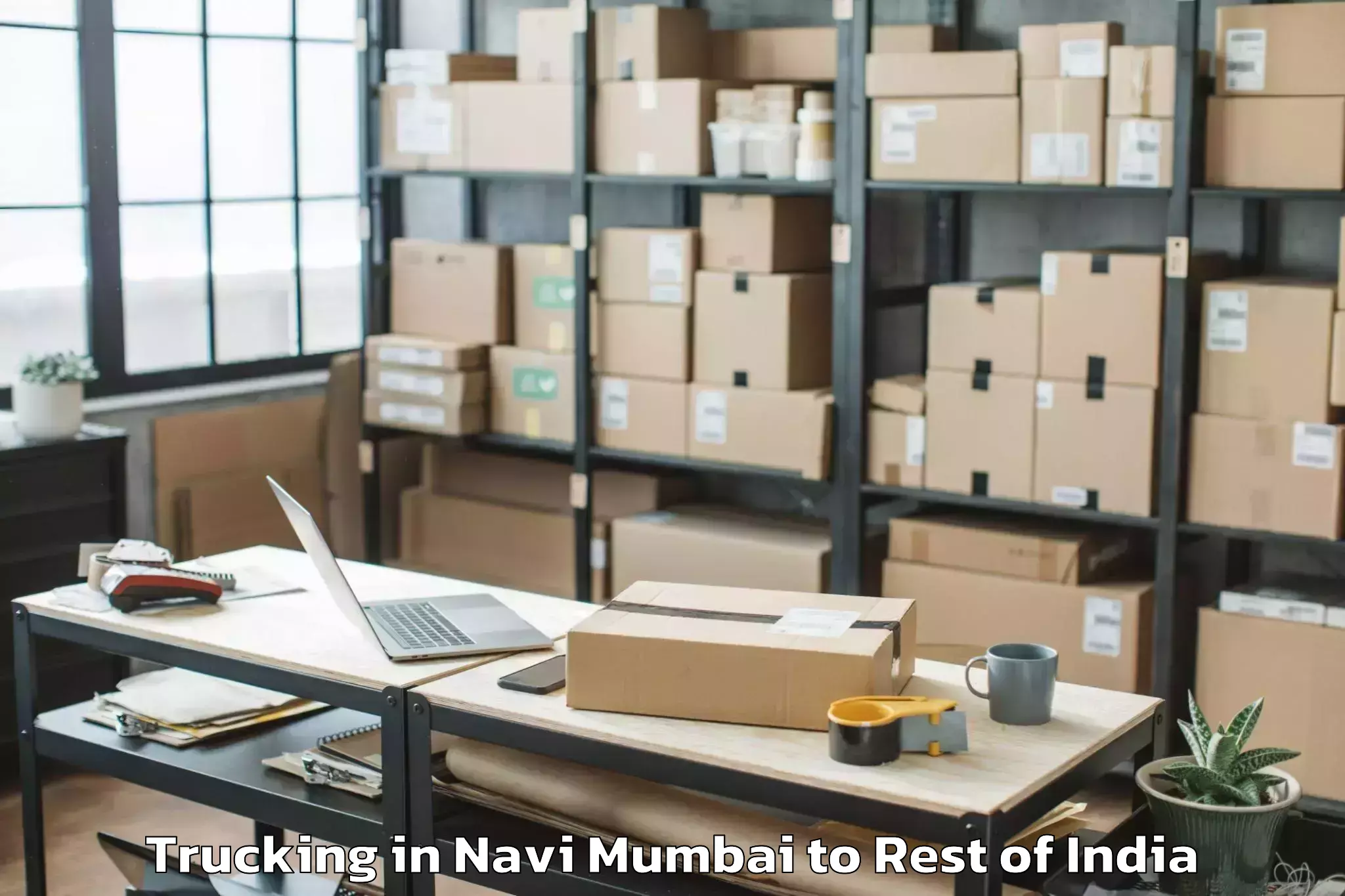 Trusted Navi Mumbai to Munugodu Trucking